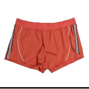 Side Stripe Run Shorts Lined Bike Jogging Activewear Orange Avia Size XL